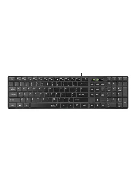 Клавиатура Genius SlimStar 126, USB, 104, 1.5 м. черный