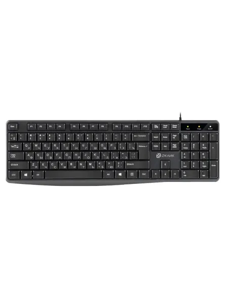 OKLICK Клавиатура 145M черный USB (1659983)