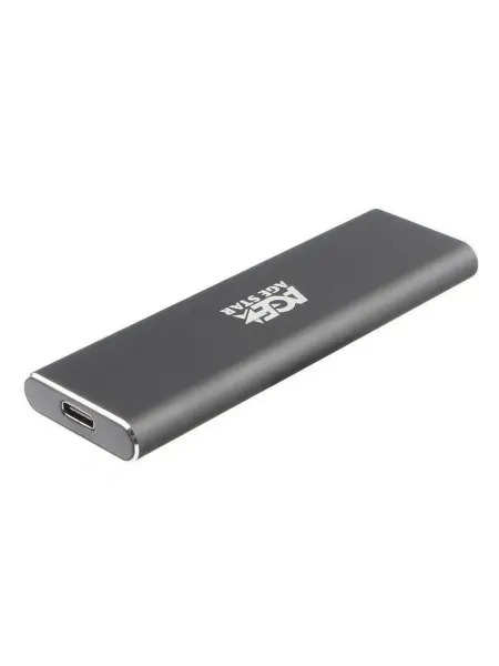 AGESTAR Внешний корпус SSD 31UBNV1C m2 NVME 2280 M key алюминий сер