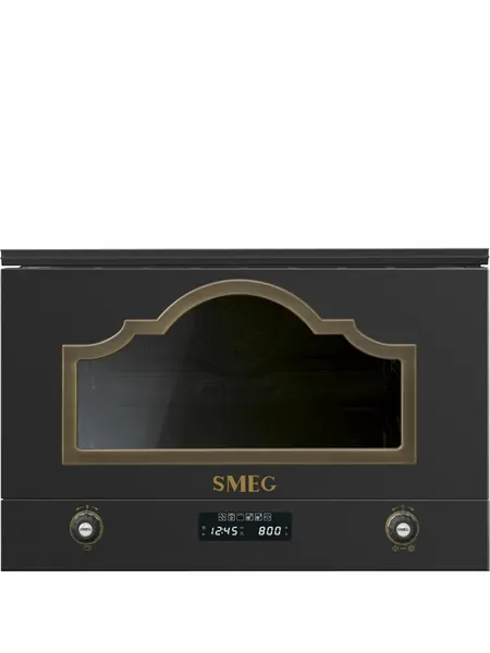 Встраиваемая микроволновая печь SMEG MP722AO, антрацит, официальная гарантия