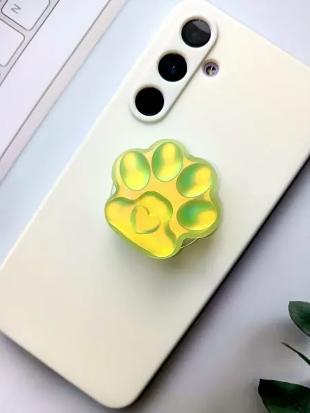 ShopKhib Попсокет для телефона Лапка матовая хамелеон