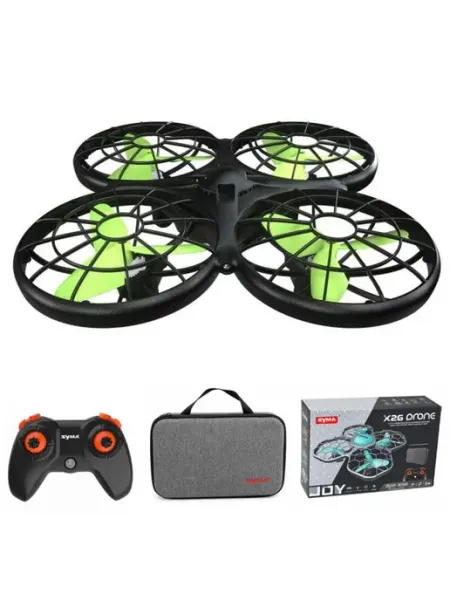 Syma Радиоуправляемый квадрокоптер X26 зеленый с сумкой