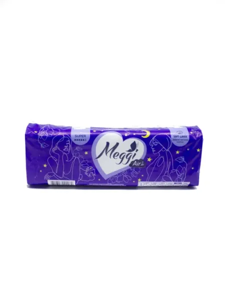 Прокладки женские гигиенические Meggi Super ночные, 4 капли, 10 шт