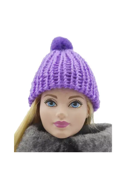 My happy doll Шапка для кукол (фиолетовая)