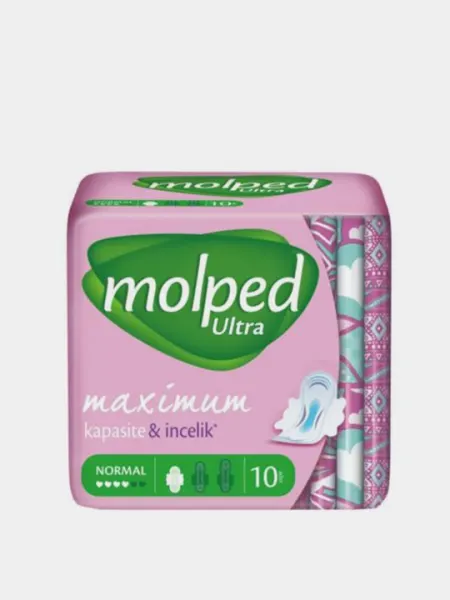 Гигиенические прокладки Molped Ultra Normal, 4 капли 10 штук