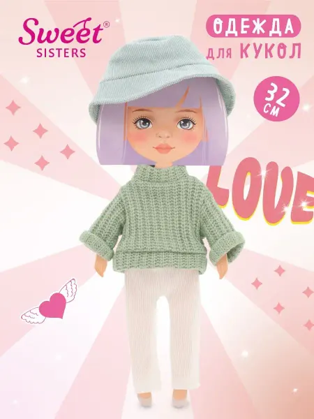 ORANGE TOYS Набор одежды для Sweet Sisters Зеленый свитер, Весна