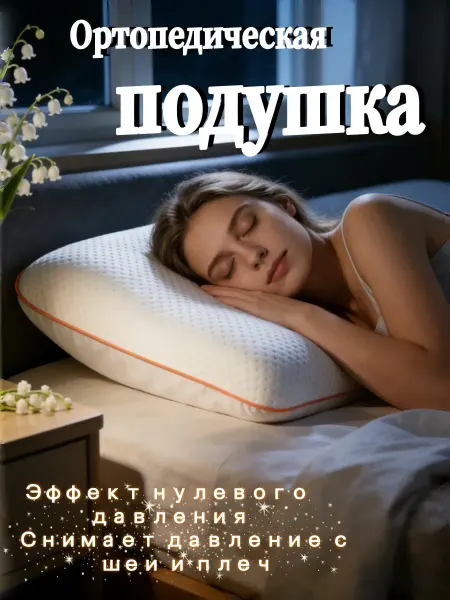 Ортопедическая подушка для комфортного сна