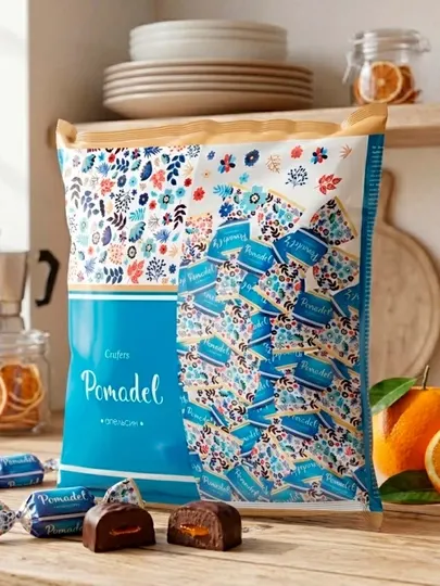 Шоколадная конфета Crafers Pomadel (Апельсиновая начинка) (450 гр)