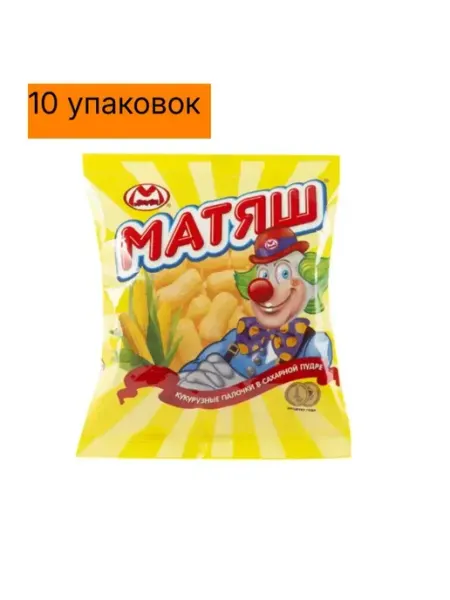 Матяш Кукурузные палочки 40 г 10 уп