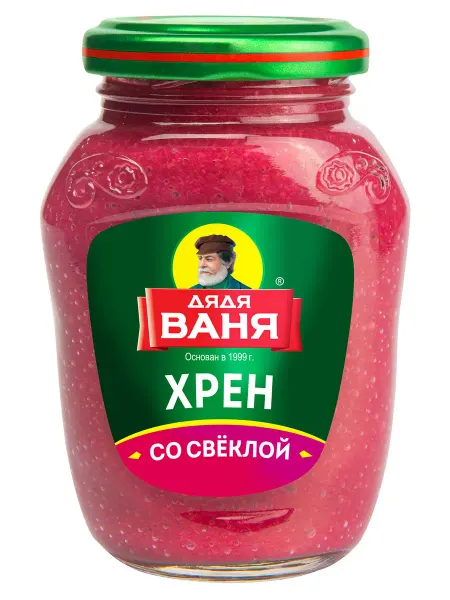 Нет бренда Хрен русский «Дядя Ваня» со свеклой, 140 г