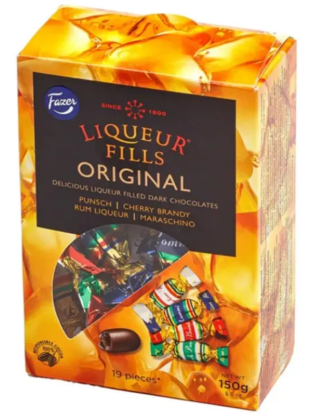 Fazer Конфеты фазер с ликером LIQUEUR FILLS ORIGINAL ассорти 150 г