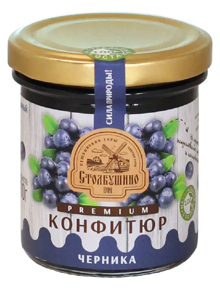 Столбушино Конфитюр премиум черника 160 г