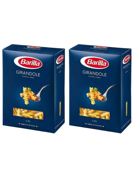 Barilla Макаронные изделия Girandole, 2 упаковки по 450 г