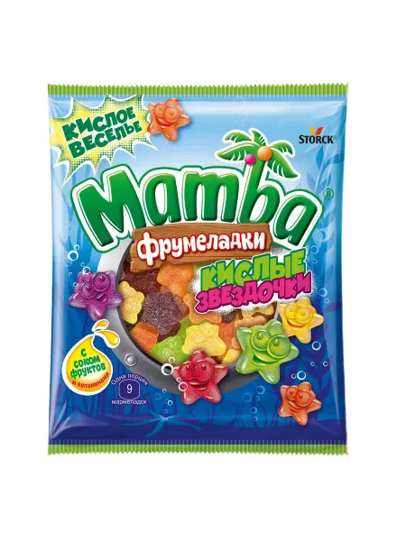 Mamba Мармелад фрумеладки кислые звездочки, 70 г