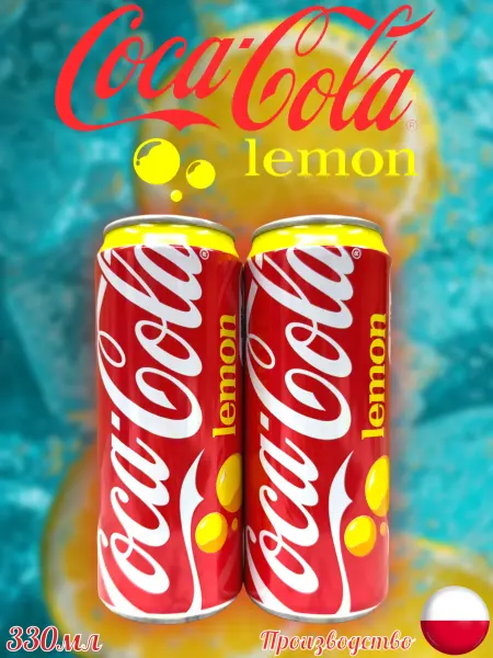 MOTi TOYS Газированный напиток Coca-Cola Lemon 330мл