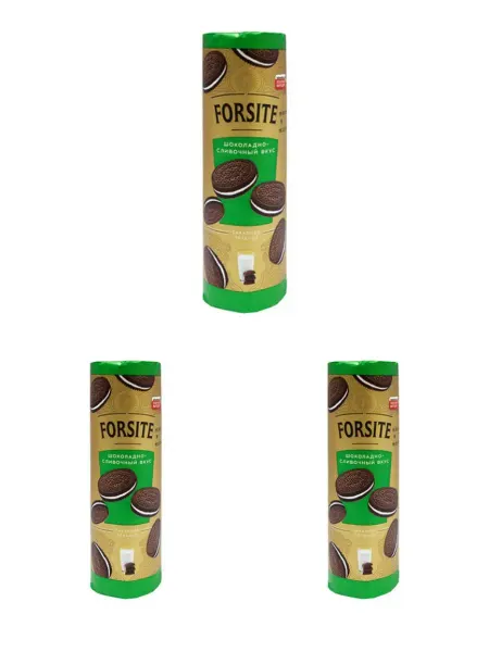 Forsite Печенье-сэндвич с шоколадно-сливочным вкусом, 220 гр