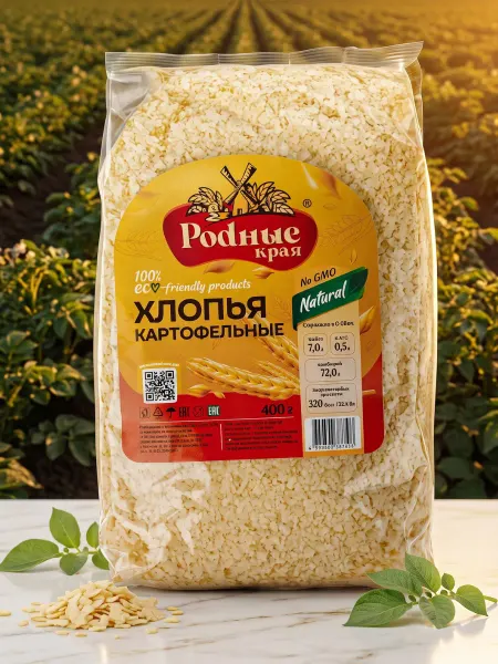 У каждого в душе Родные Края Хлопья Картофельные НТВ 400гр