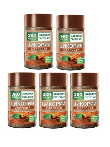 ЭкоЛогика Цикорий с Корицей растворимый сублимированный, 85 гр