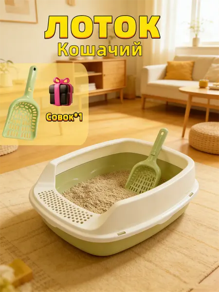 Petkit Кошачий лоток с высокими бортами большой 53*39*13CM