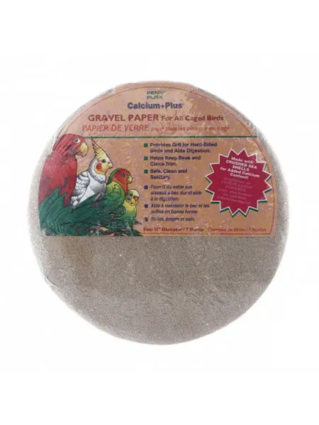 PENN-PLAX Песочное дно для клеток Gravel Paper круглое 36 см 7шт