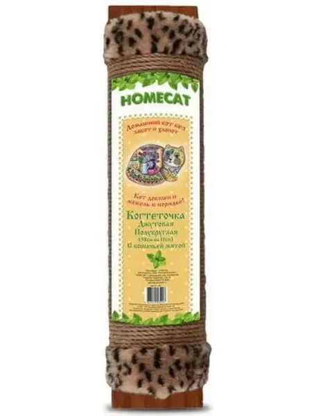 Homecat Когтеточка с кошачьей мятой с мехом, 58х11см