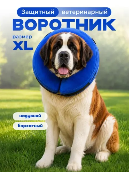 Защитный ветеринарный надувной воротник, M