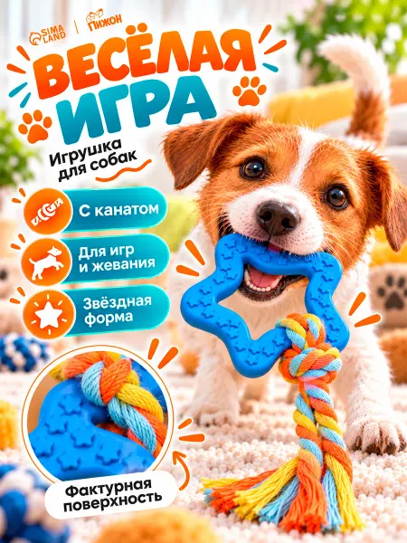 Пижон Игрушка кусалка для собак мелких пород