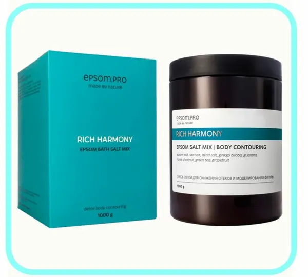 Смесь солей для ванны для снижения отеков "DETOX BODY CONTOURING", 1 кг
