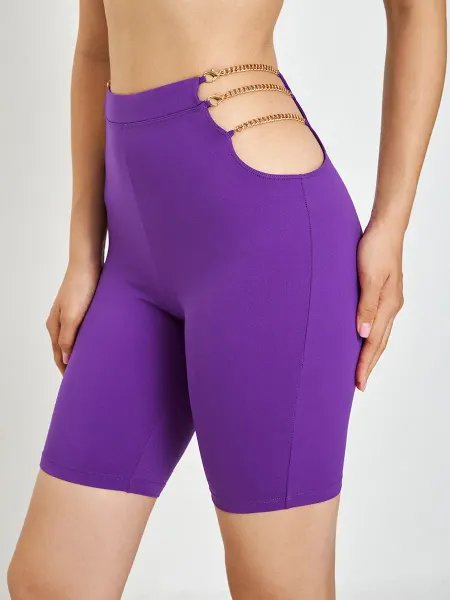 Infinity Lingerie Шорты велосипедки спортивные с декоративными цепочками
