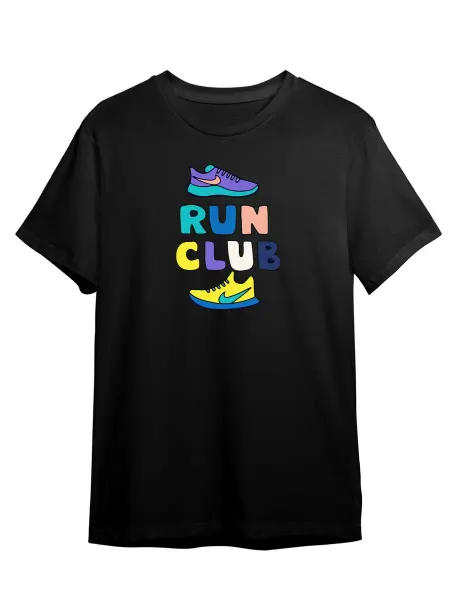 Каждому Своё Sport Футболка Бег Клуб RUN Кроссовки Спорт Фитнес Графика