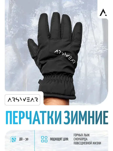 ArsWear Перчатки спортивные горнолыжные сноубордические
