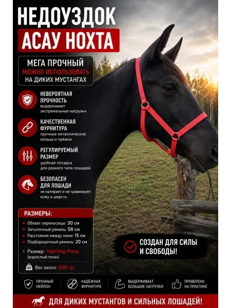 ТОО Улттык Онер KZ Недоуздок для лошадей "Асау тай ноқта" от 1 до 3 лет