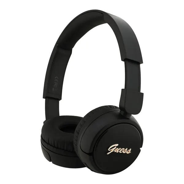 Guess наушники беспроводные накладные Bluetooth HP Round with Script Metal Logo, черные