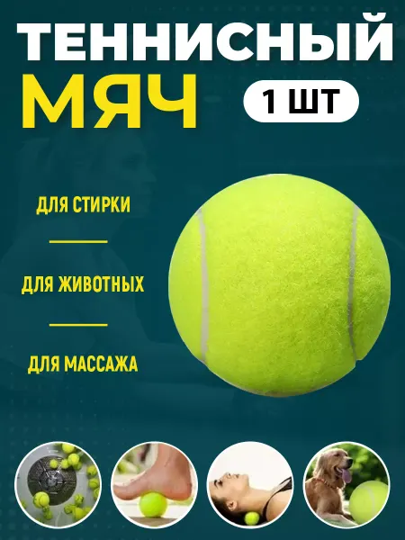 Nice One Мяч для большого тенниса 1 шт для игр с животными