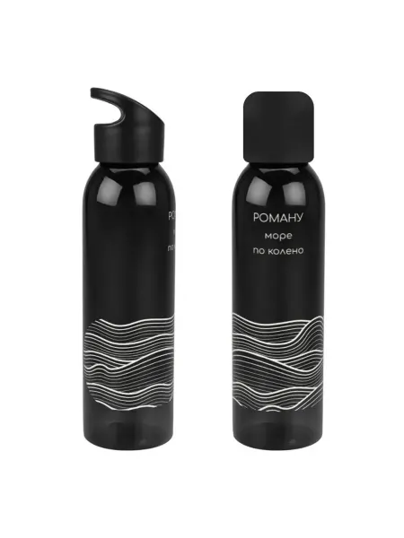 PICHSHOP Бутылка белая для воды с именем Роман спортивная