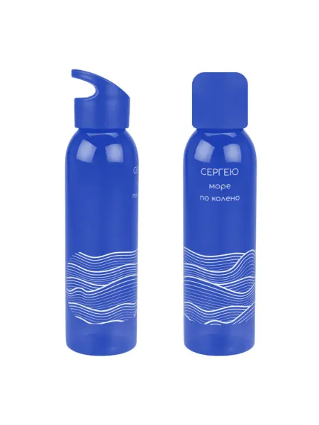 PICHSHOP Бутылка белая для воды с именем Сергей спортивная