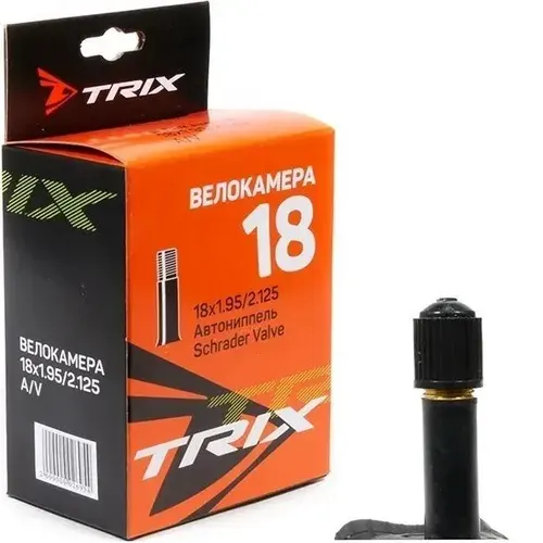 TRIX Камера велосипедная 18" 18х1.95 2.125 автовентиль