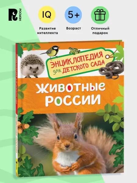 РОСМЭН Животные России. Энциклопедия для детского сада для детей 4+
