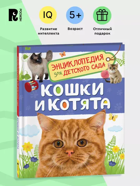 РОСМЭН Кошки и котята. Энциклопедия для детского сада для детей 4+