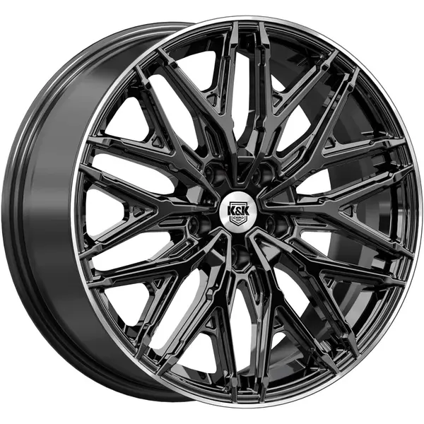 Диск автомобильный K&K Клермон 8x19 5x114,3 ET40 66,1 Черный бриллиант
