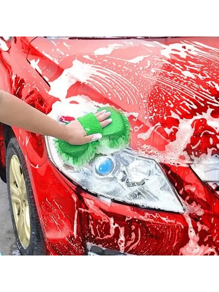 Мягкая микрофибровая губка для авто 20х11 см