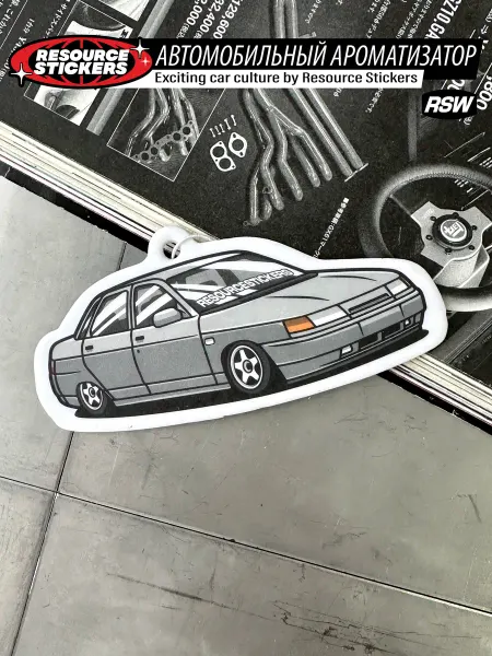 Resource Stickers Ароматизатор для авто Жигули 2110 серая, Антитабак