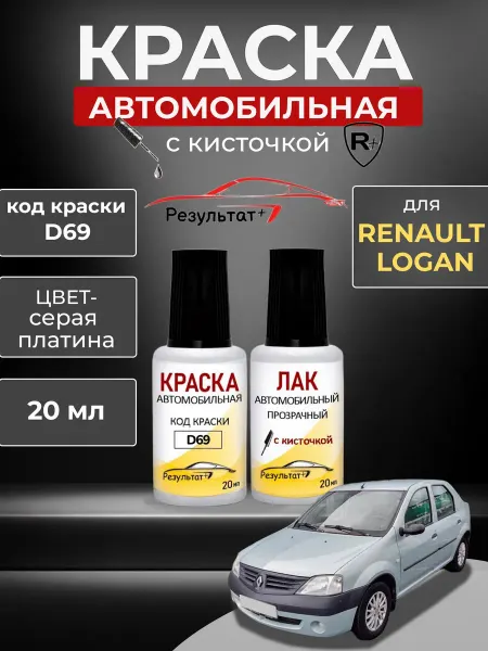 Краска автомобильная для сколов и царапин Рено Логан