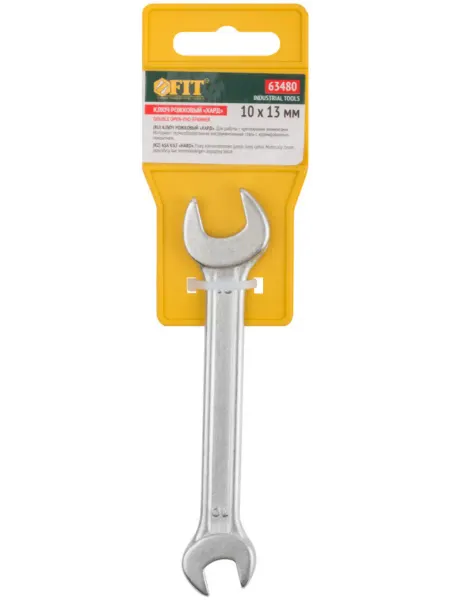 FIT FINCH INDUSTRIAL TOOLS Ключ рожковый "Хард", хромированное покрытие 10х13 мм