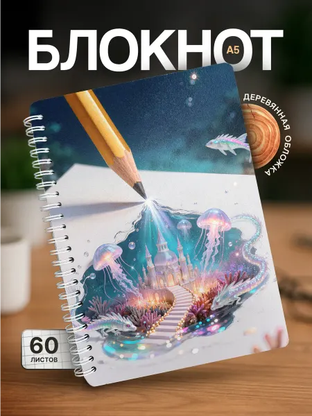 Partner Project Блокнот для записей Подводный мир