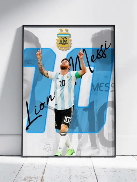 HEAVEN POSTER Плакат Барселона (Лионель Месси - Lionel Messi 3) A3