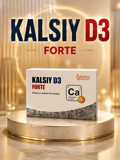 КАЛЬЦИЙ D3 FORTE — Источник кальция и витамина D3, 30 таблеток