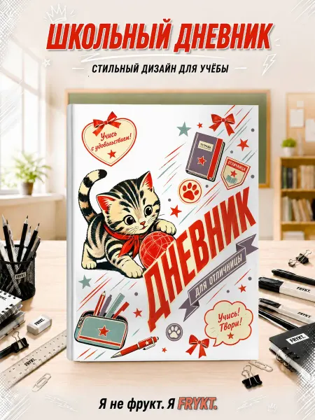 Школьный дневник 1-11 класс Советский плакатный стиль