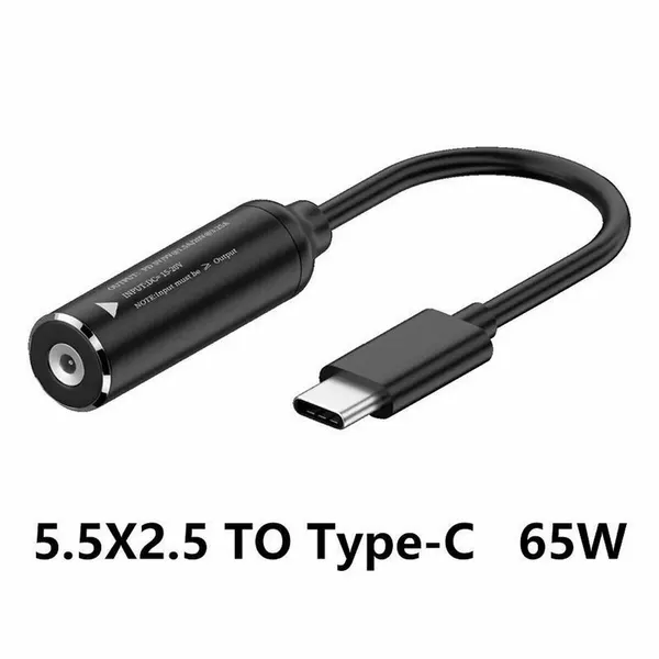 Переходник для ноутбука DC 5.5 х 2.5 на Type-C 65W
