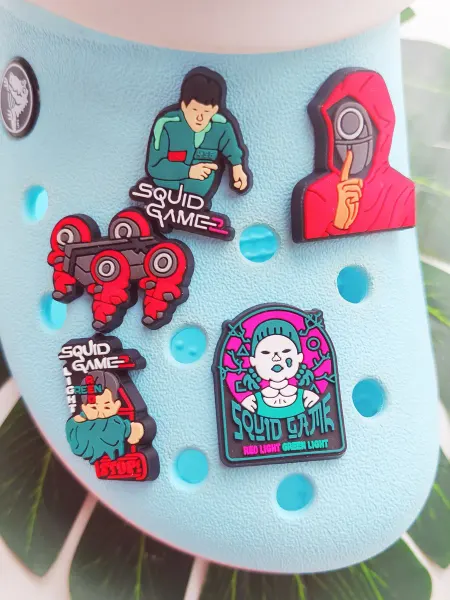 Fun_Jibz Джибитсы для Crocs Игра в кальмара